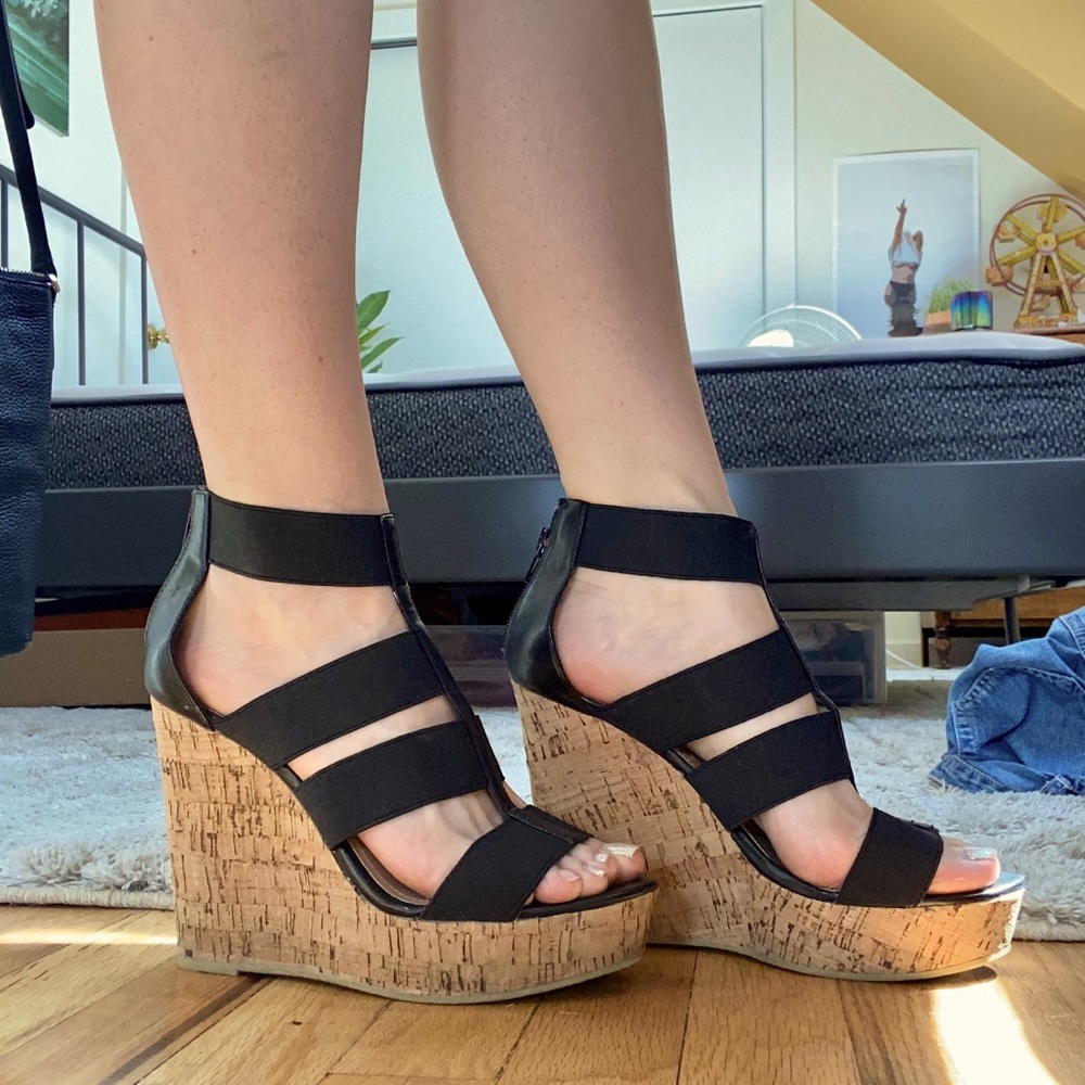 Steve Madden Cork Wedges